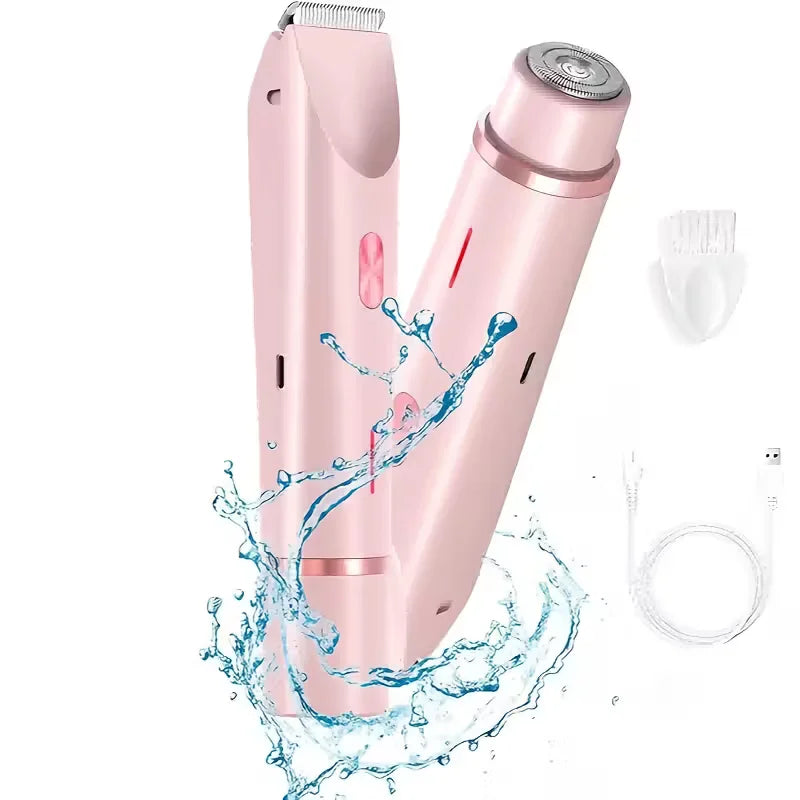 Glow G1 Pro 3 en 1 - Recortadora y afeitadora portátil para bikini para mujer