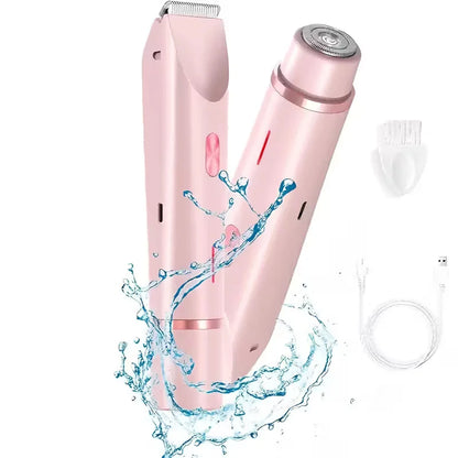 Glow G1 Pro 3 en 1 - Recortadora y afeitadora portátil para bikini para mujer