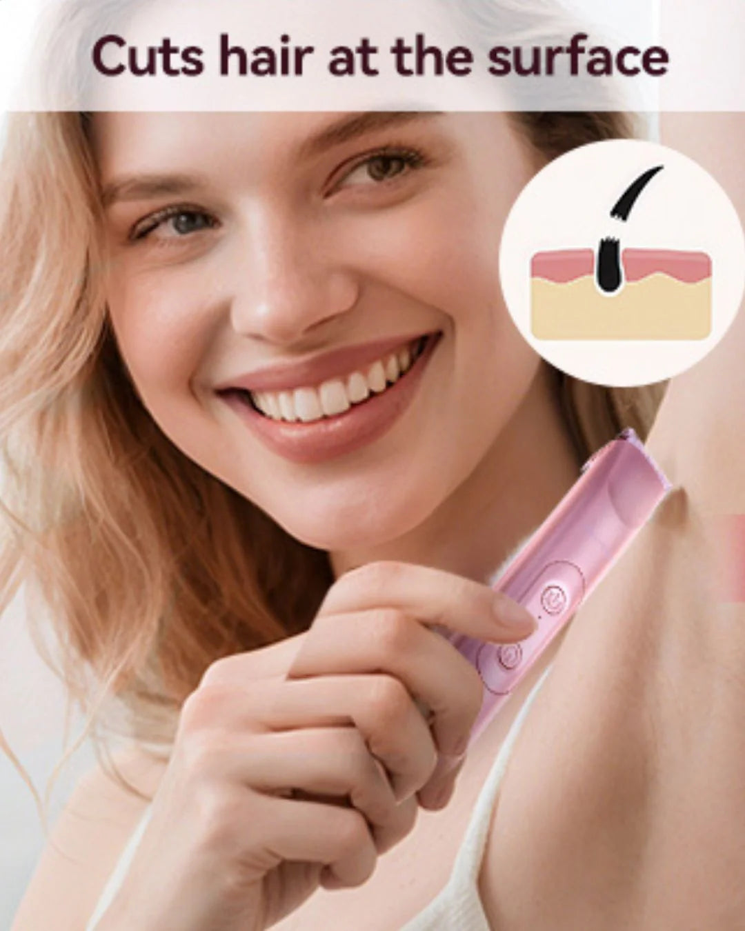 Glow G1 Pro 3 en 1 - Recortadora y afeitadora portátil para bikini para mujer
