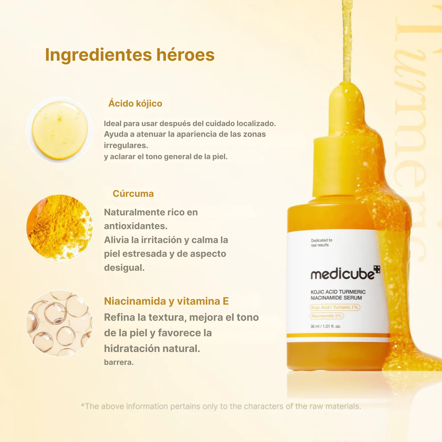 Pads de Medicube con Ácido Kójico y Cúrcuma para aclarar y calmar la piel.