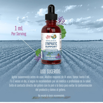 Mezcla Herbal Orgánica para el Soporte Linfático