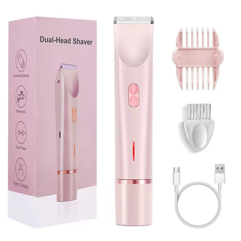 Glow G1 Pro 3 en 1 - Recortadora y afeitadora portátil para bikini para mujer