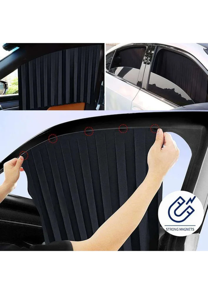 Pack de 4 Cortinas Magneticas Universales para Coche. Compatibles con todos los modelos y marcas de automovil.